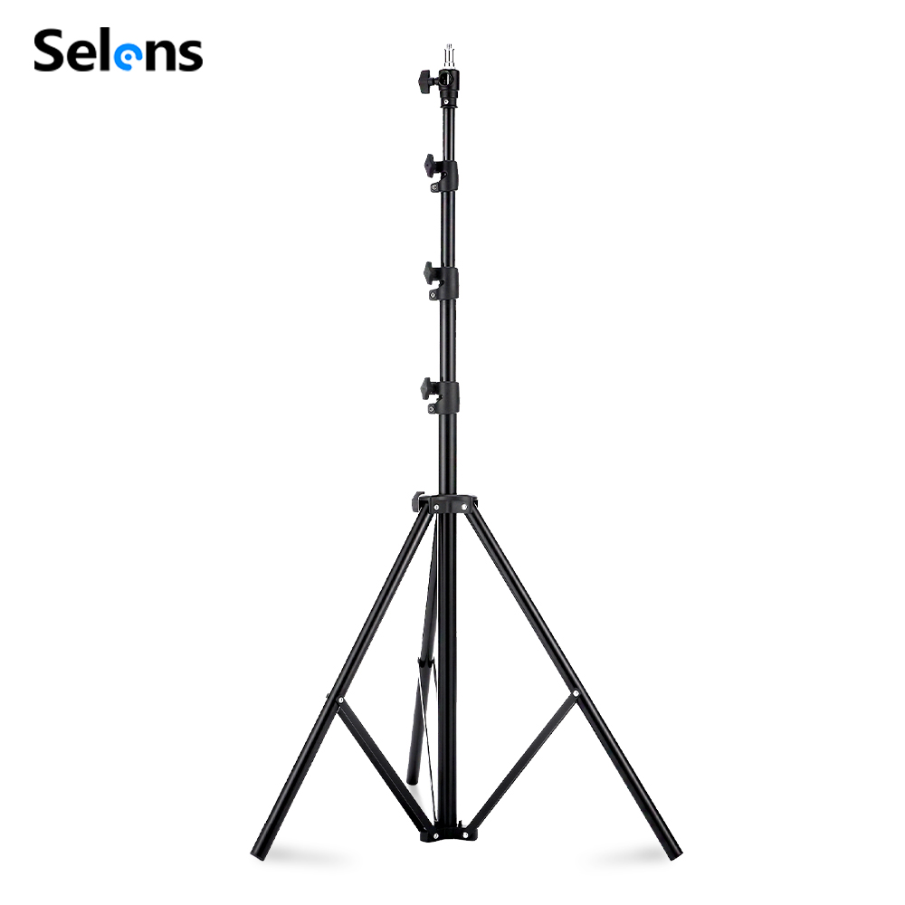 Photography Lighting System - Selens 2.2~3.95m Air-Cushion Light Stand Aluminum