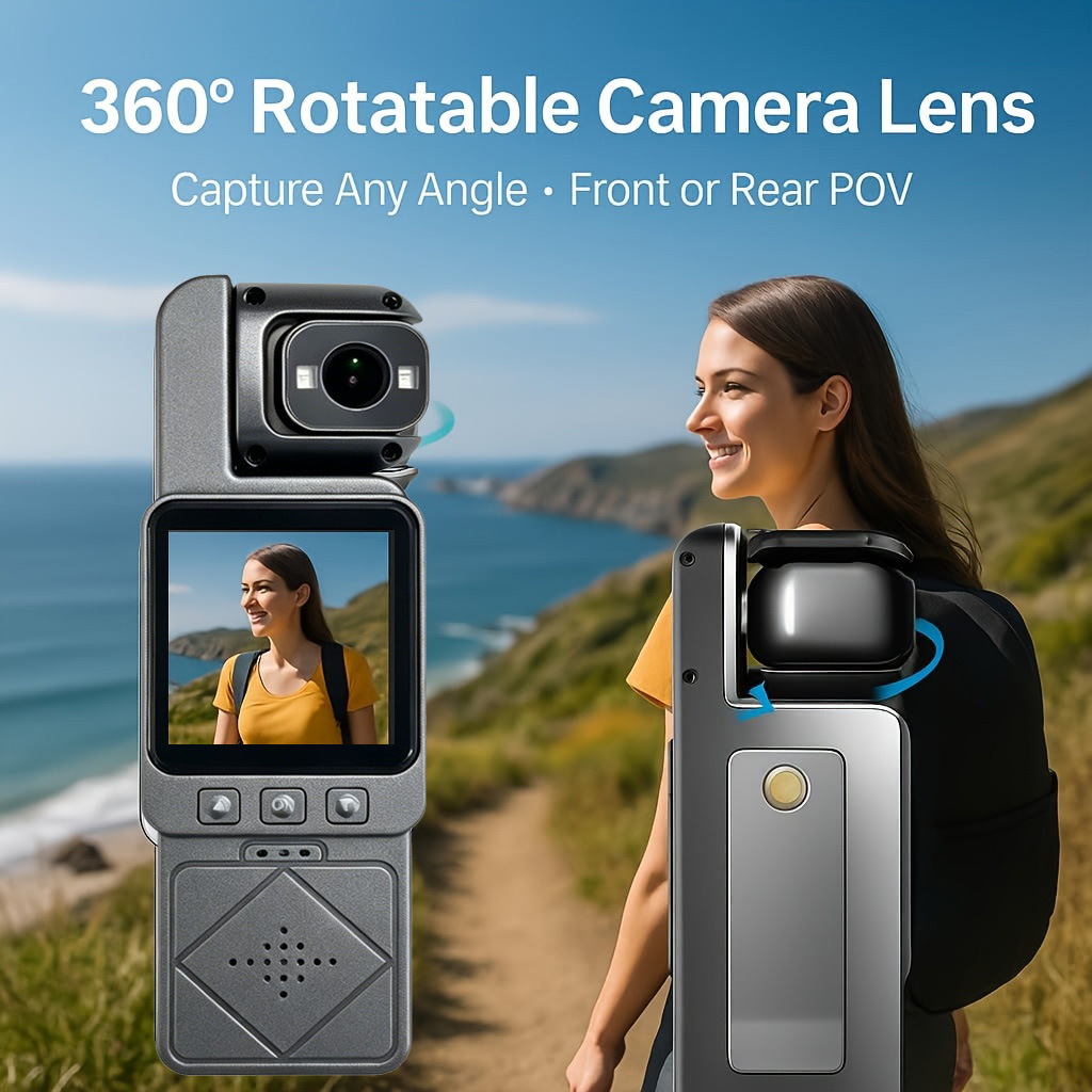 Photography Lighting System - DV02 4K Handheld Action Camera HD180°