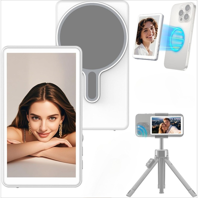 Photography Lighting Set - Vlog Selfie Monitor Screen Magnetic Phone