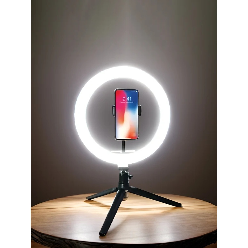 Photography Lighting Circle - Desiontal 26cm Ring Light with Tripod