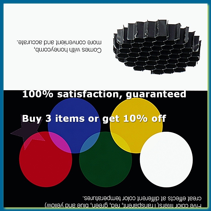 Honeycomb Grid Filter - Conical Snoot with Honeycomb Grid 5Pcs