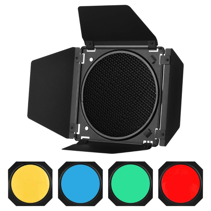 Barn Door+Honeycomb Grids + 4  - Honeycomb Grid Filter ulasan dan harga