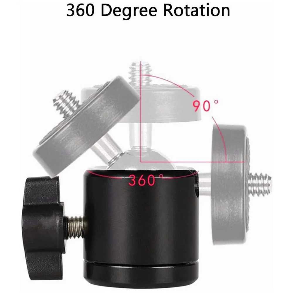 Mini Ball Head 1/4 Screw 360 S - Photography Lighting Circle ulasan dan harga