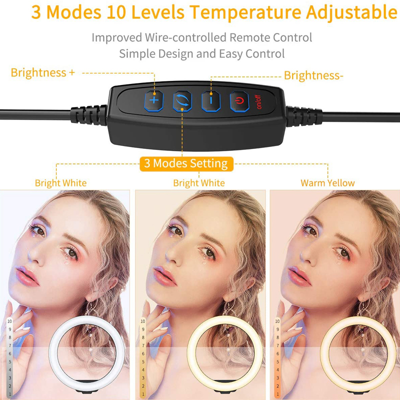 6/10/12 Inch LED Selfie Ring L - Photography Lighting System ulasan dan harga