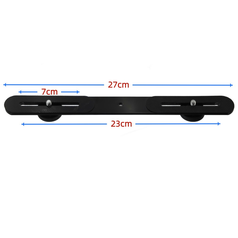 Dual Flash Bracket 1/4'' Screw - Photography Lighting Diagram ulasan dan harga