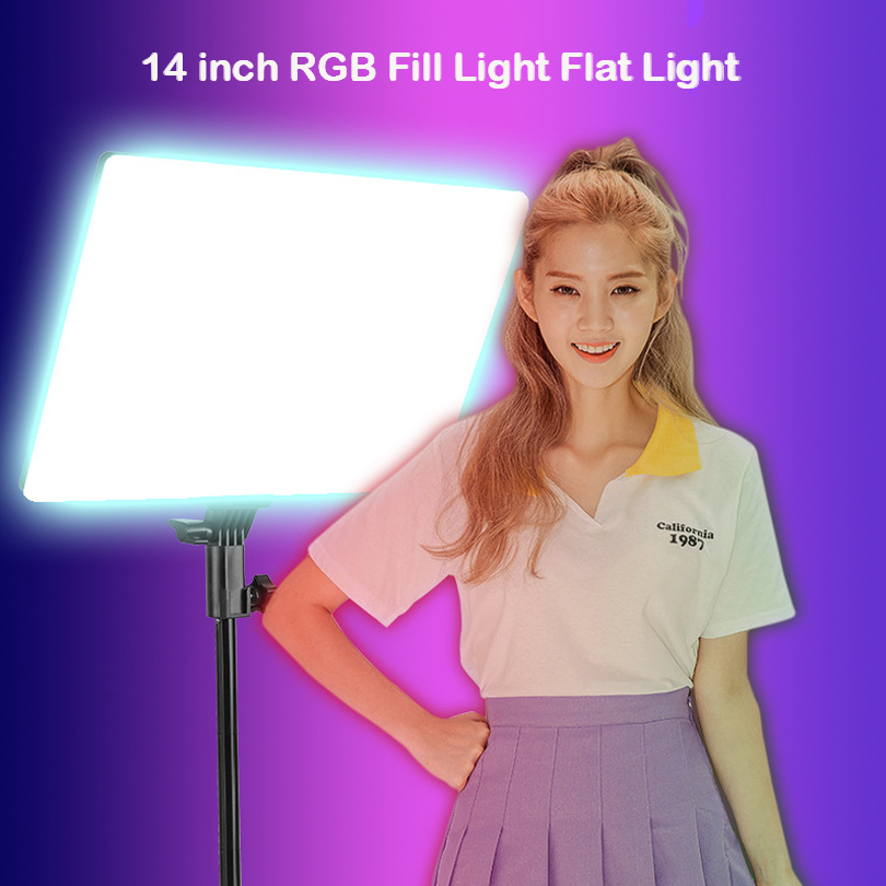 RGB 14'' LED Video Light Remot - Photography Lighting Board ulasan dan harga