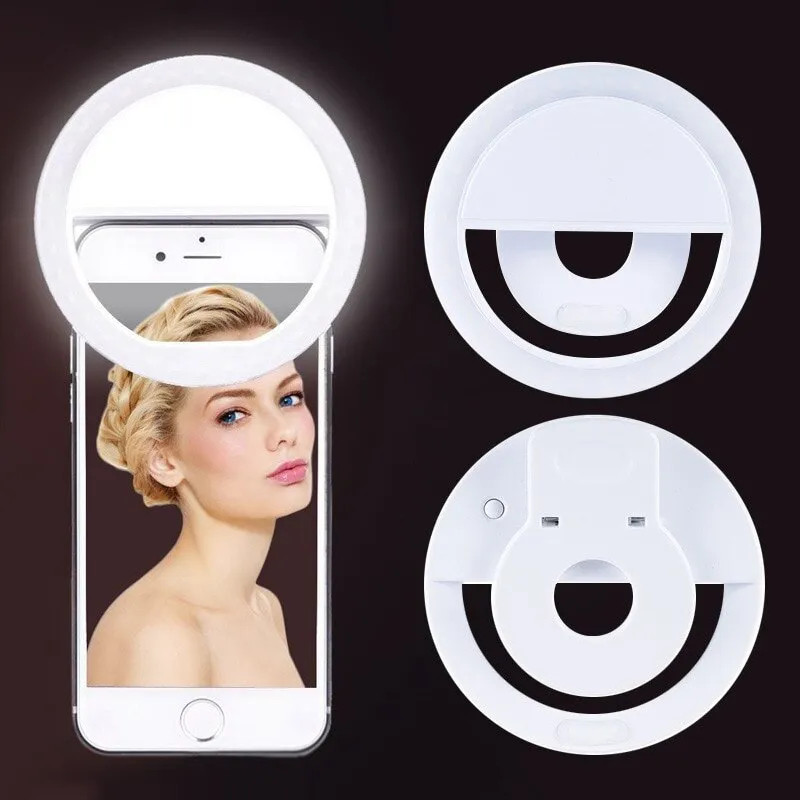 USB Rechargeable LED Selfie Ri - Quality Photography Lighting ulasan dan harga