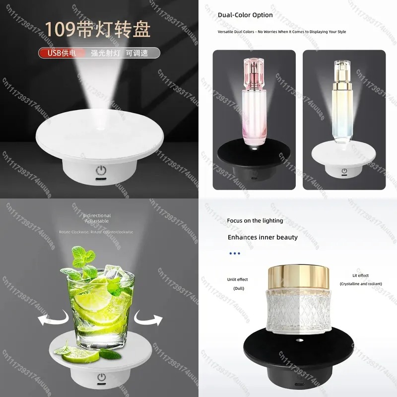 10.9cm Electric Rotary Turntab - Photography Lighting For Jewelry ulasan dan harga