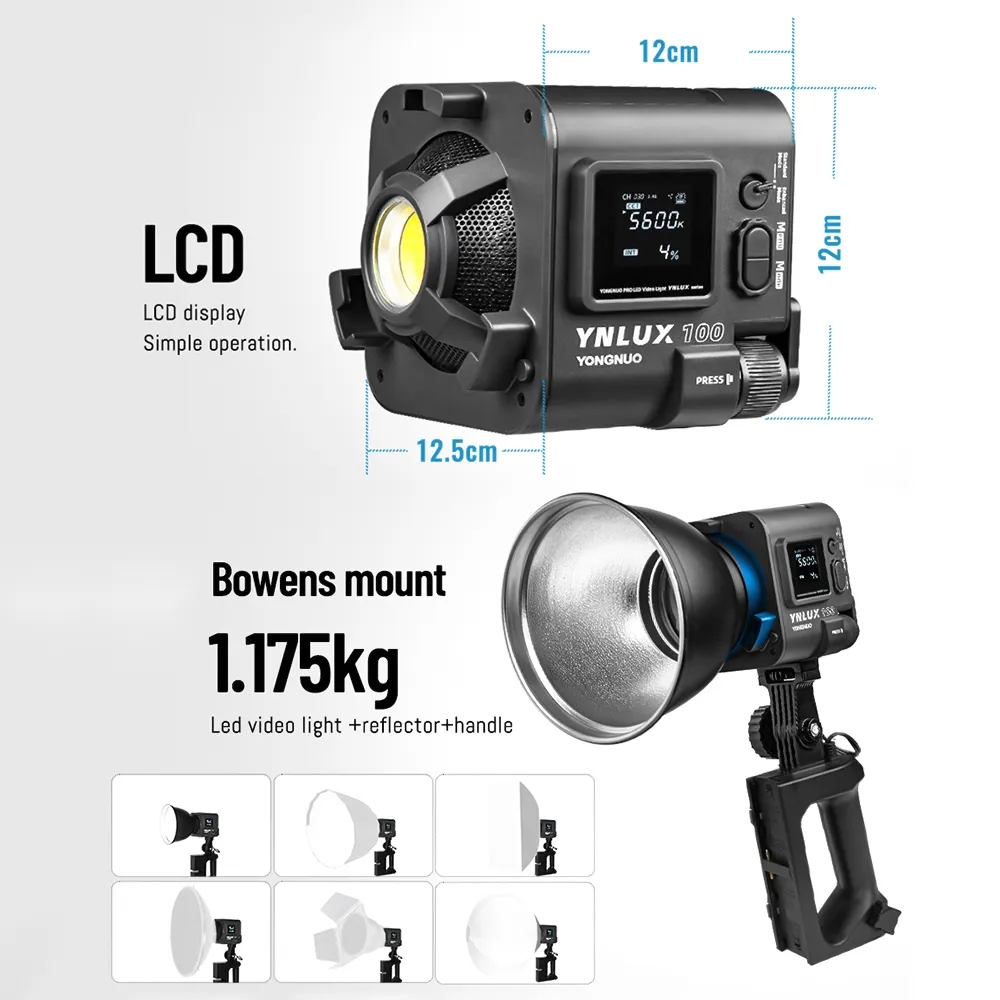 YONGNUO YNLUX100 100W 3200K-56 - Photography Lighting Led ulasan dan harga