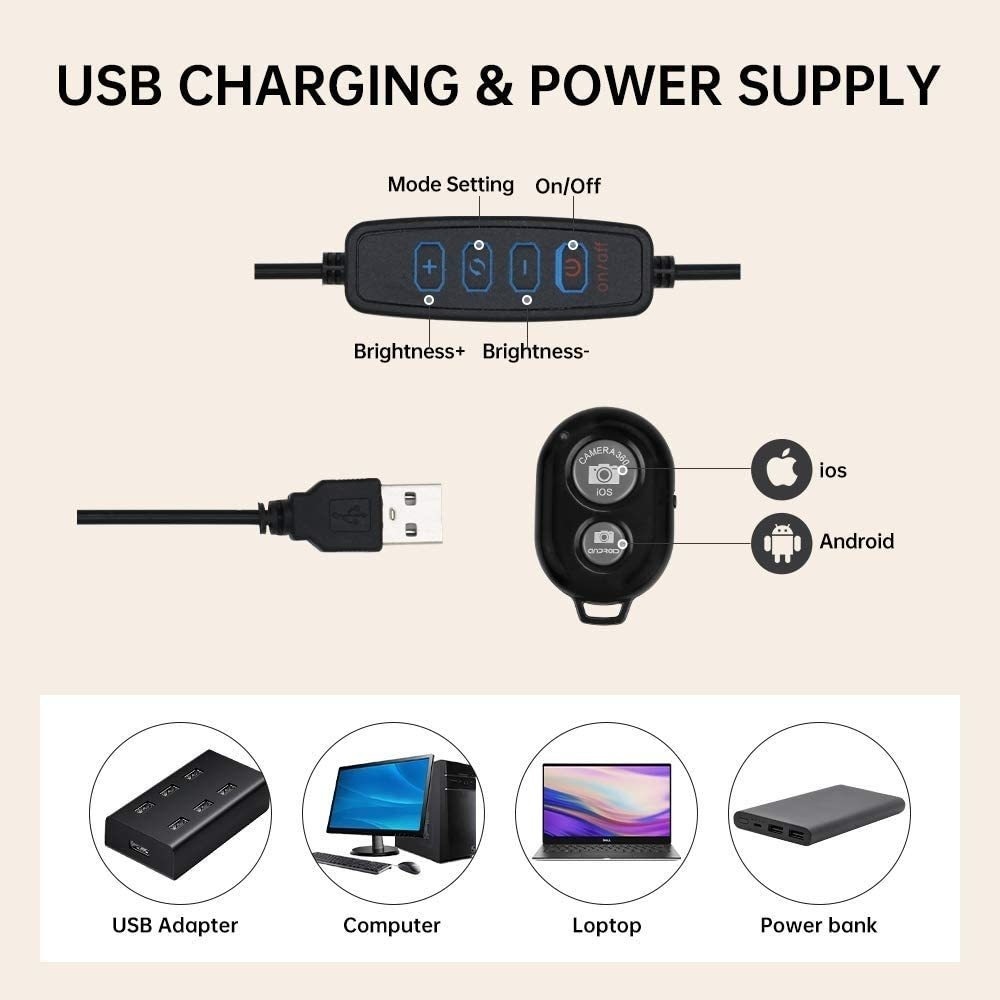 16cm/26cm/30cm LED Selfie Ring - Photography Lighting Circle ulasan dan harga