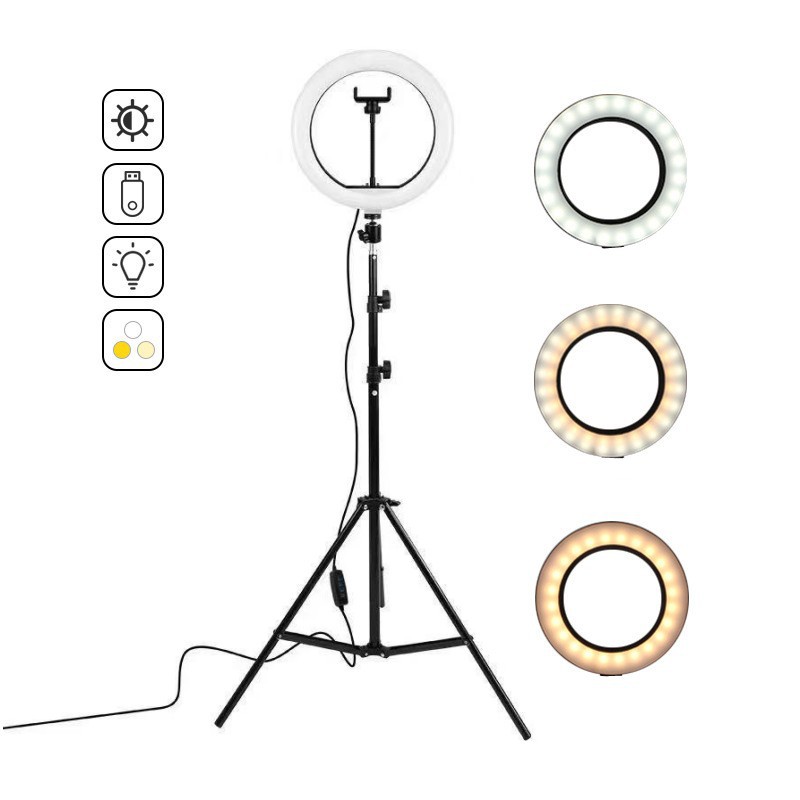 16cm/26cm/30cm LED Selfie Ring - Photography Lighting Circle ulasan dan harga