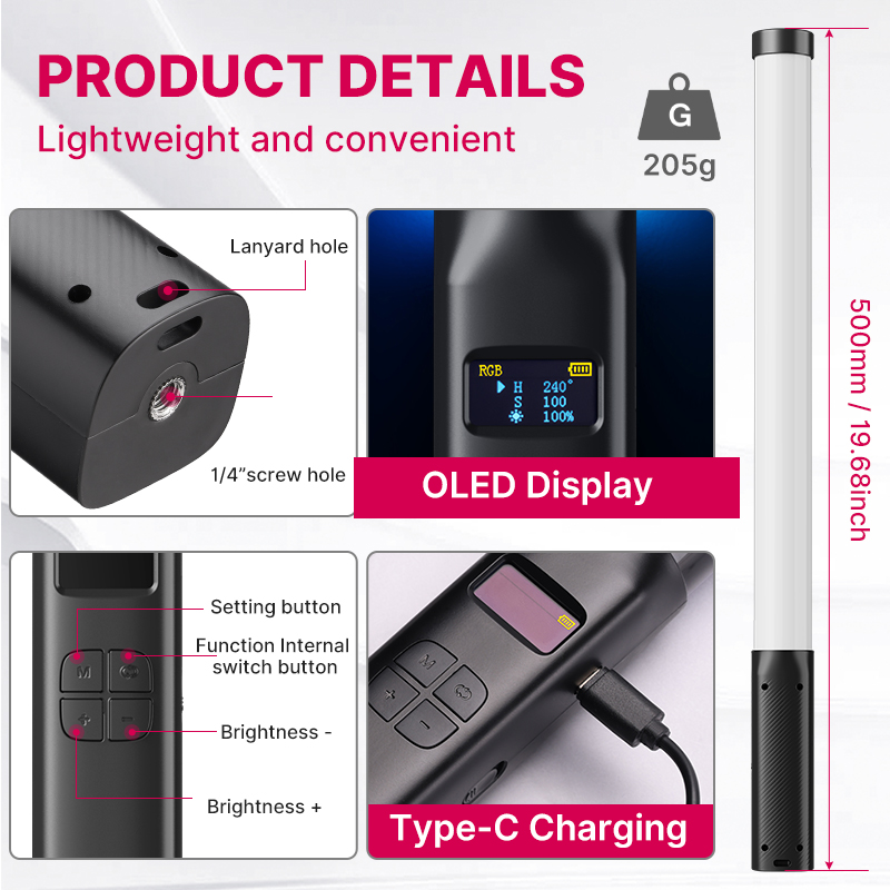 Ulanzi VL119 Handheld RGB Colo - Photography Lighting System ulasan dan harga