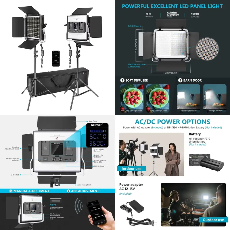 Photography Video Lighting Kit - Photography Lighting Kit Neewer ulasan dan harga