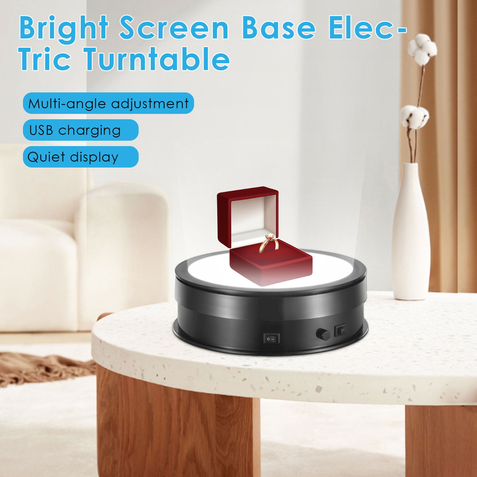 20 CM Lighting Base 360 Degree - Photography Lighting For Jewelry ulasan dan harga