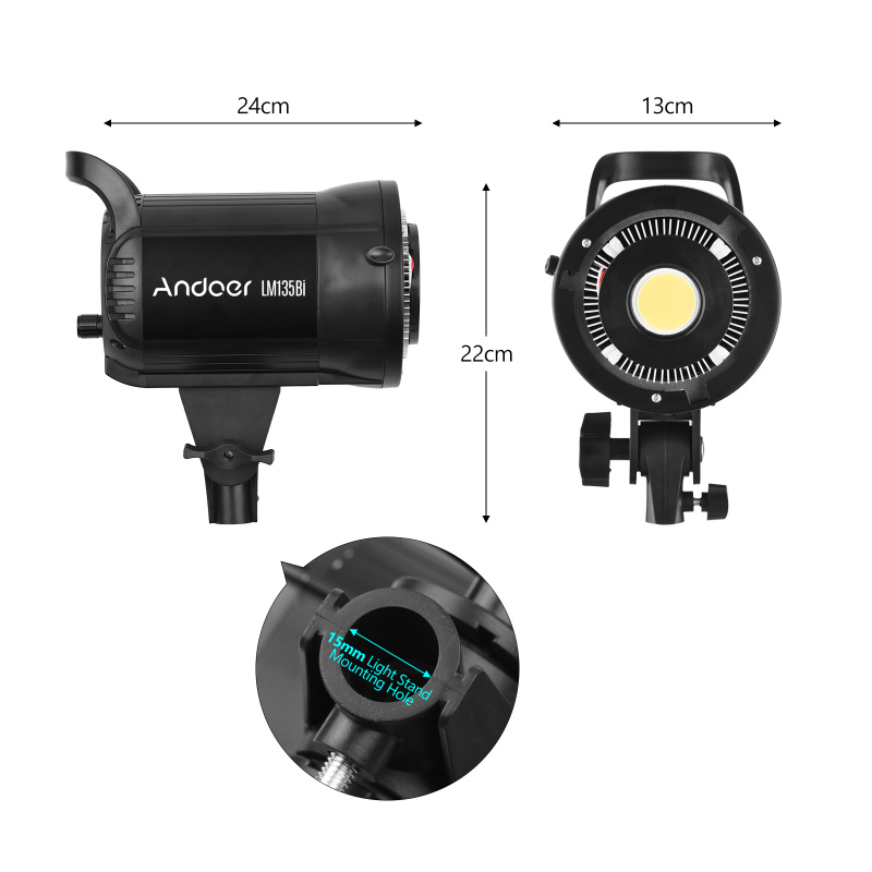 Andoer LM135Bi Portable LED Ph - Photography Lighting System ulasan dan harga