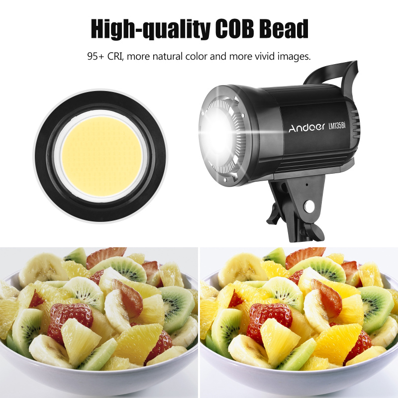 Andoer LM135Bi Portable LED Ph - Photography Lighting System ulasan dan harga