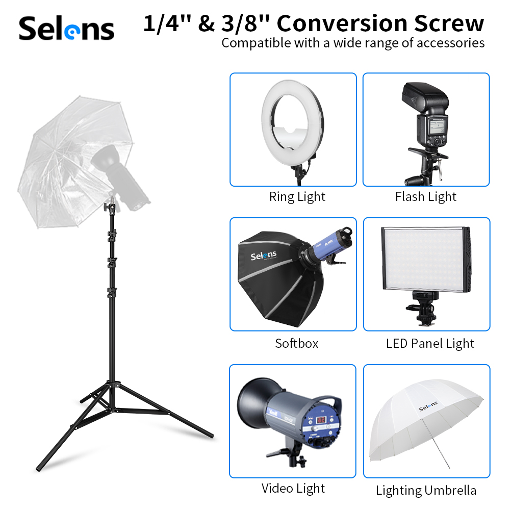 Selens 2.2~3.95m Air-Cushion L - Photography Lighting System ulasan dan harga
