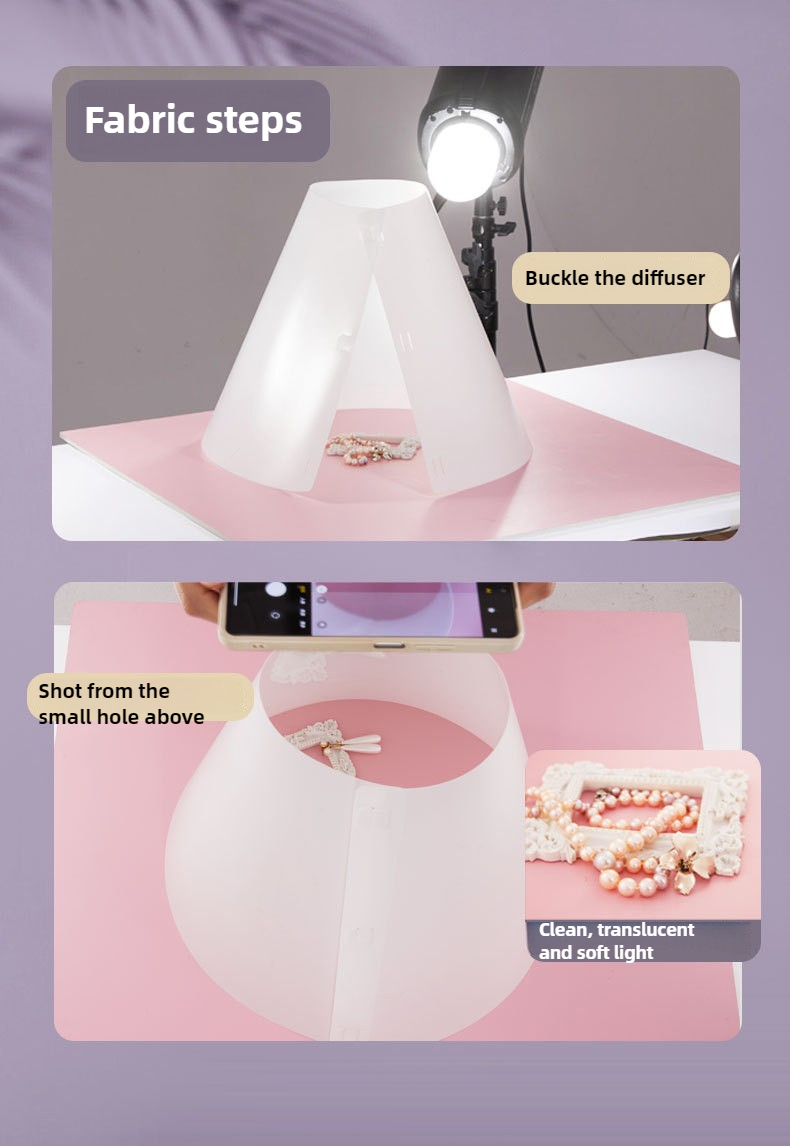Light Cone Photo Flash Diffuse - Photography Lighting For Jewelry ulasan dan harga