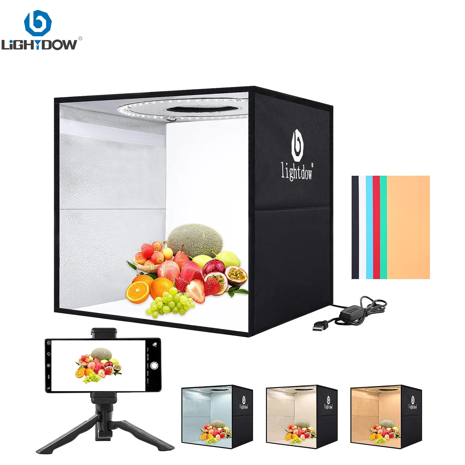 Lightdow Photo Studio Light Bo - Photography Lighting Kit Portable ulasan dan harga