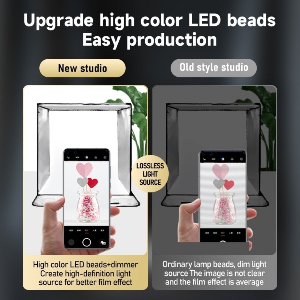 45/65cm LED Soft Light Box Min - Photography Lighting Board ulasan dan harga