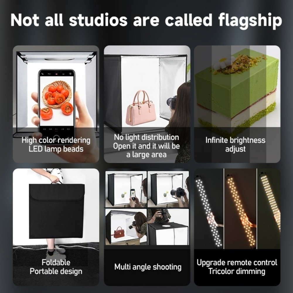 45/65cm LED Soft Light Box Min - Photography Lighting Board ulasan dan harga