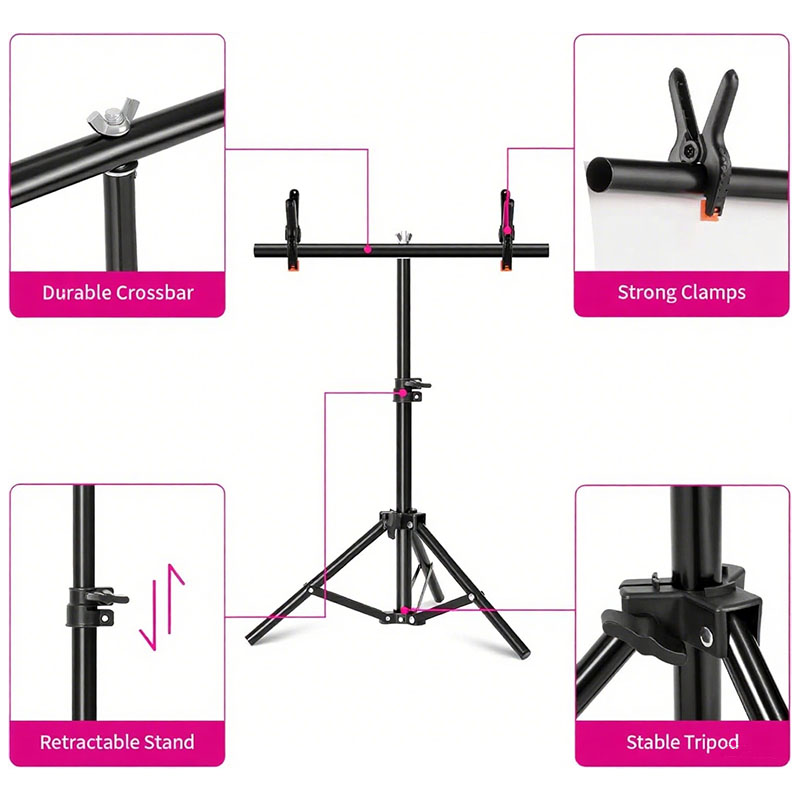 T-shaped Photography Backdrops - Lighting In Photography ulasan dan harga