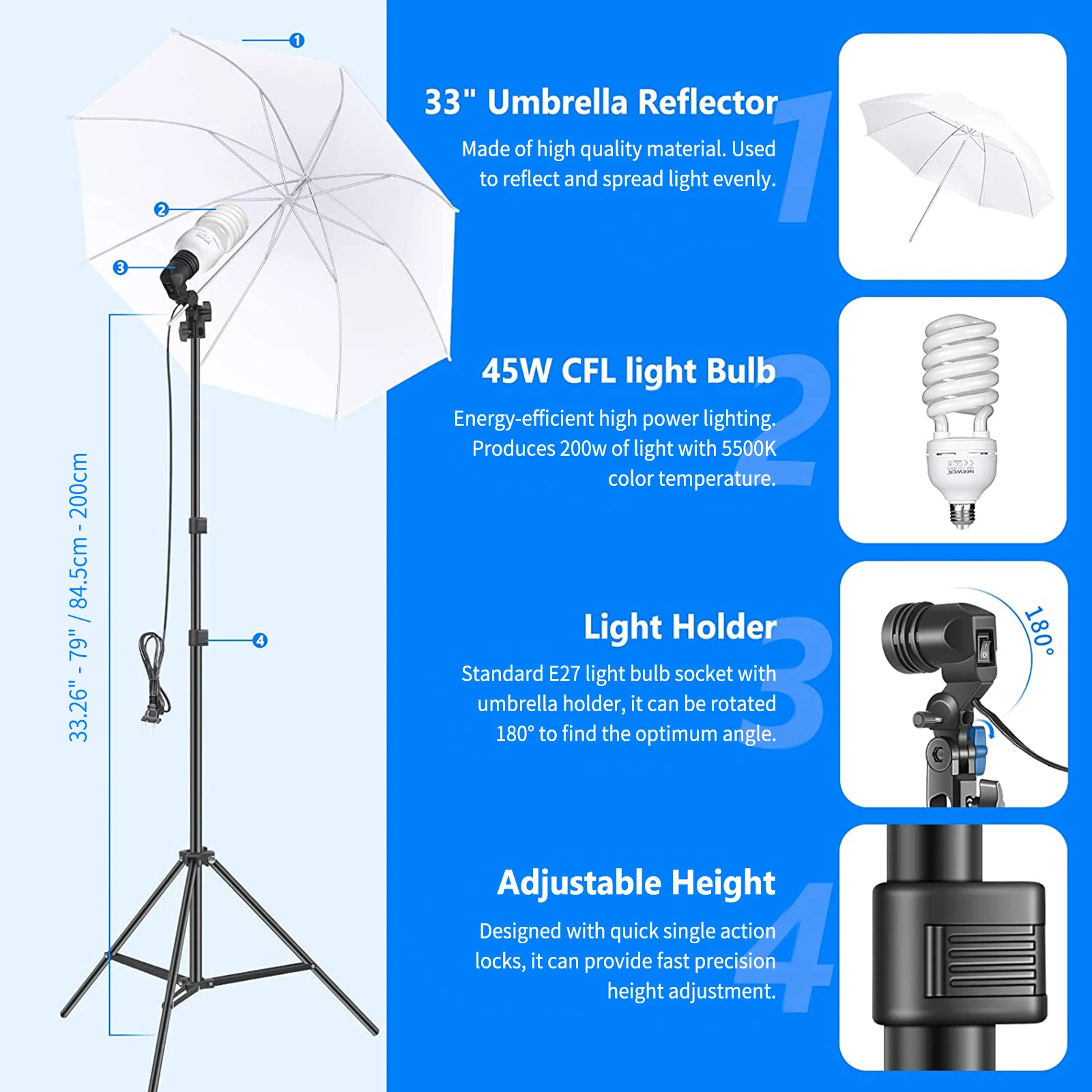 NEEWER Photography Lighting Ki - Photography Lighting Kit Neewer ulasan dan harga