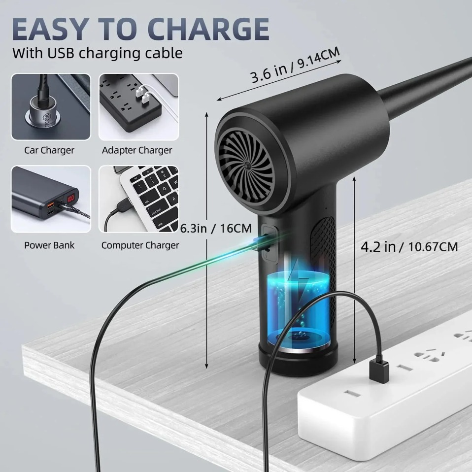 Electric Wireless Air Duster C - Photography Lighting Diagram ulasan dan harga