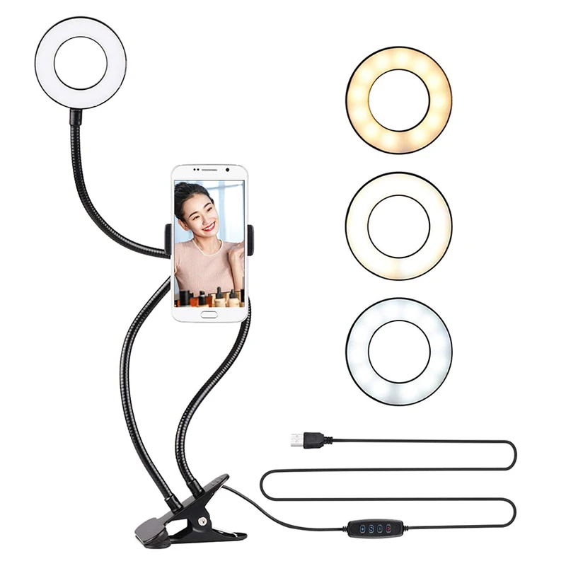 Universal Selfie Ring Light wi - Photography Lighting Circle ulasan dan harga
