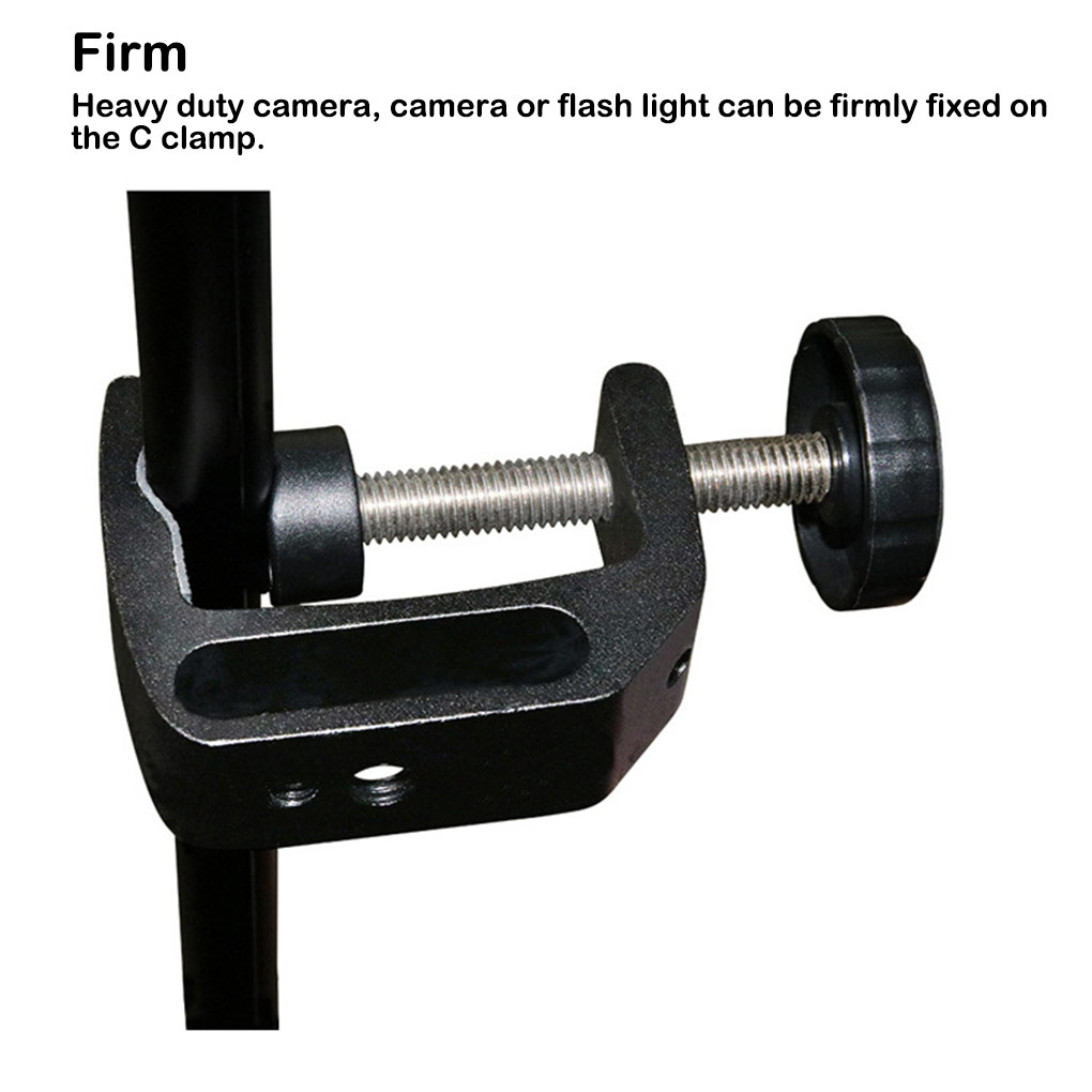 C- Shaped Clamp Aluminum Alloy - Photography Types Of Lighting ulasan dan harga