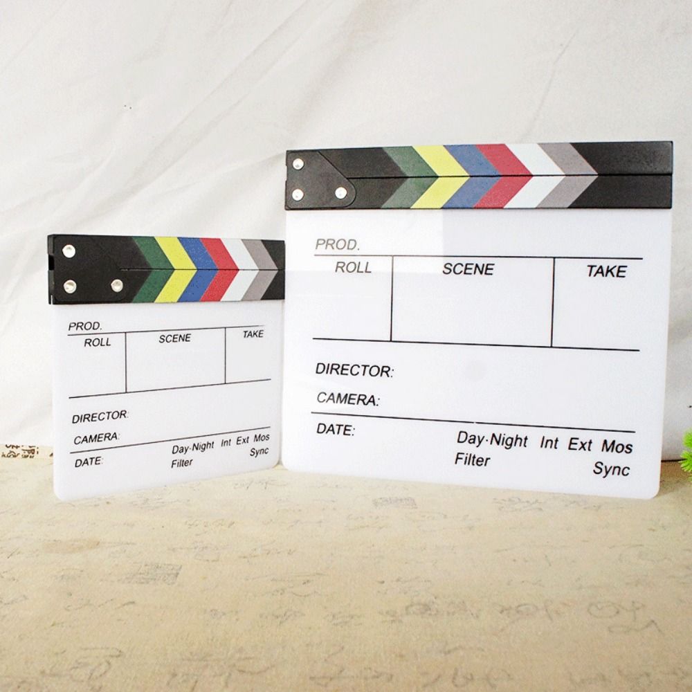 Acrylic Regisseur Scene Clappe - Photography Lighting Led ulasan dan harga