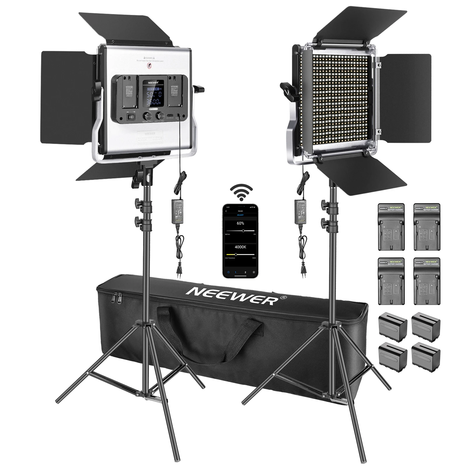 Neewer 2 Packs 660 LED Video L - Photography Lighting Kit Neewer ulasan dan harga