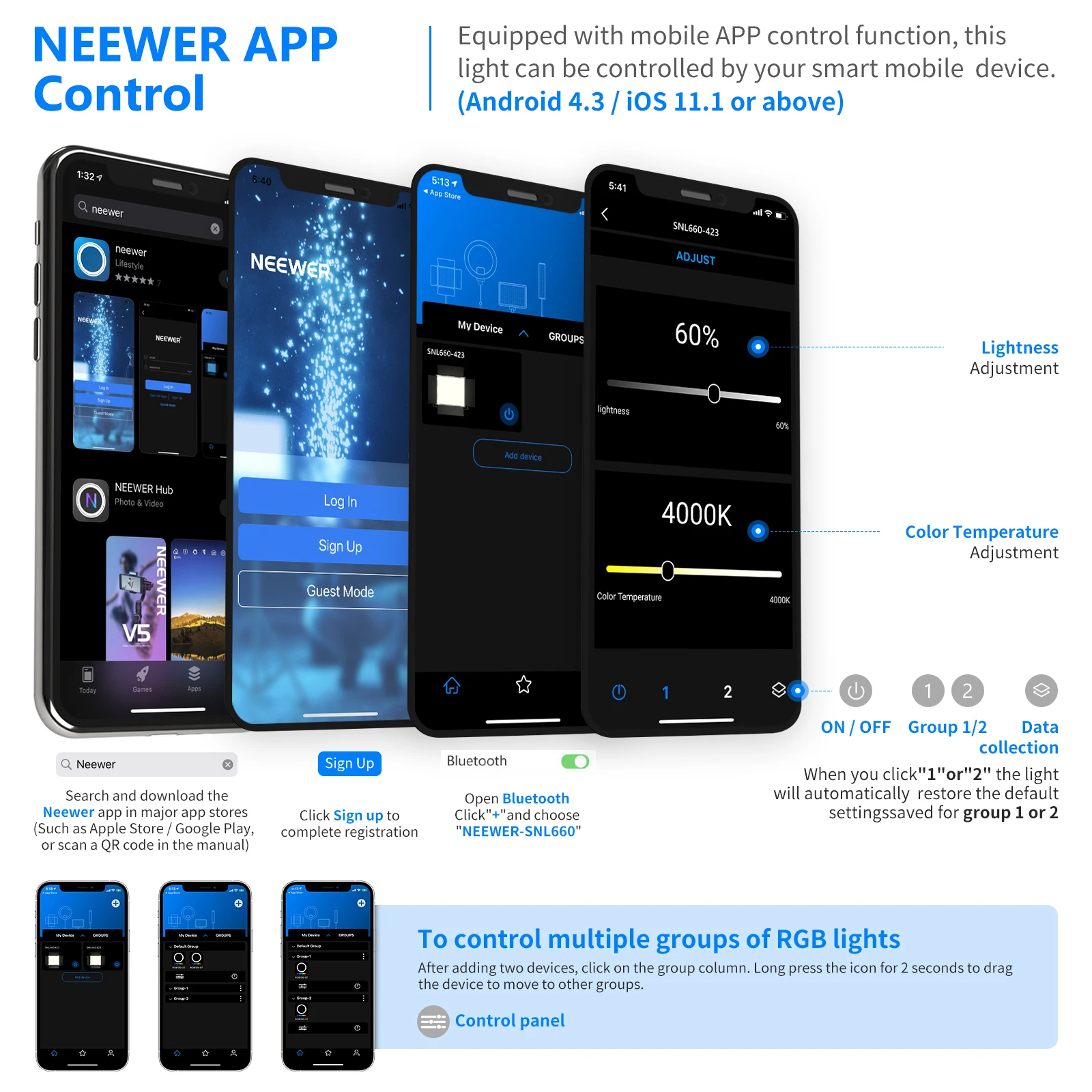 Neewer 2 Packs 660 LED Video L - Photography Lighting Kit Neewer ulasan dan harga