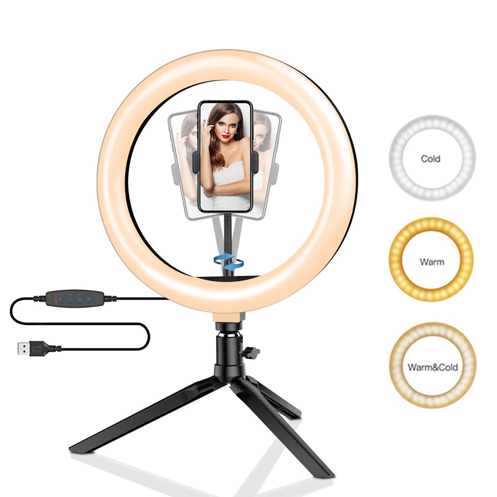 26cm 10 inch Led Ring Selfie L - Photography Lighting Set ulasan dan harga