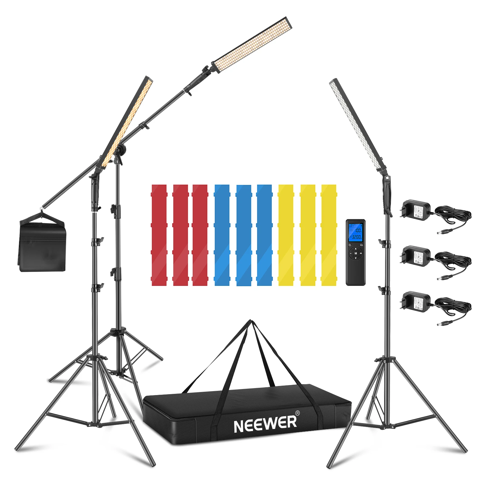 Neewer 3 Packs 2.4 GHz LED Lig - Photography Lighting Kit Neewer ulasan dan harga