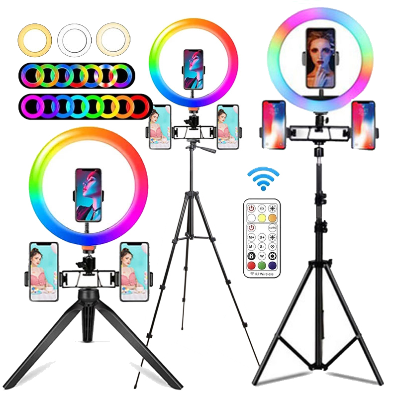 10 Inch RGB Ring Light With Re - Photography Lighting Circle ulasan dan harga
