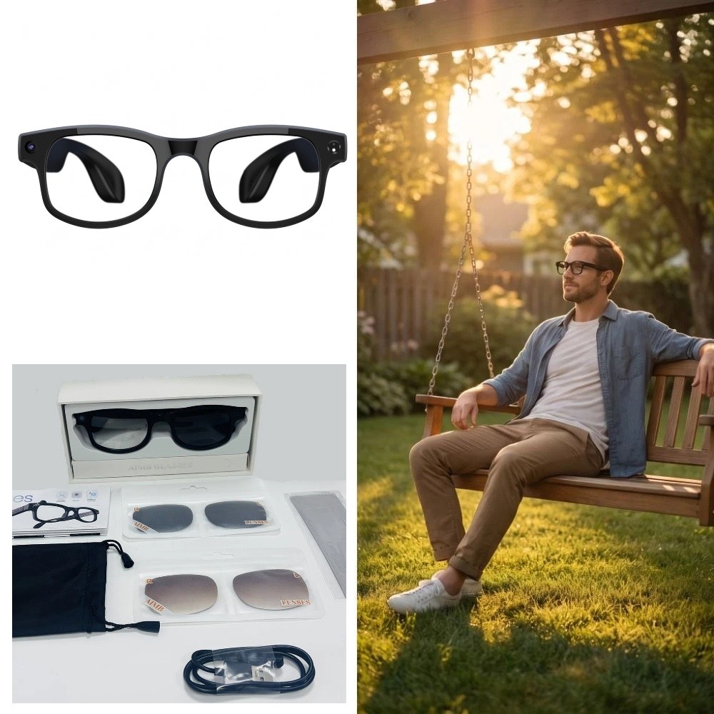 2 in 1 AI Smart Glasses HD Pho - Quality Photography Lighting ulasan dan harga