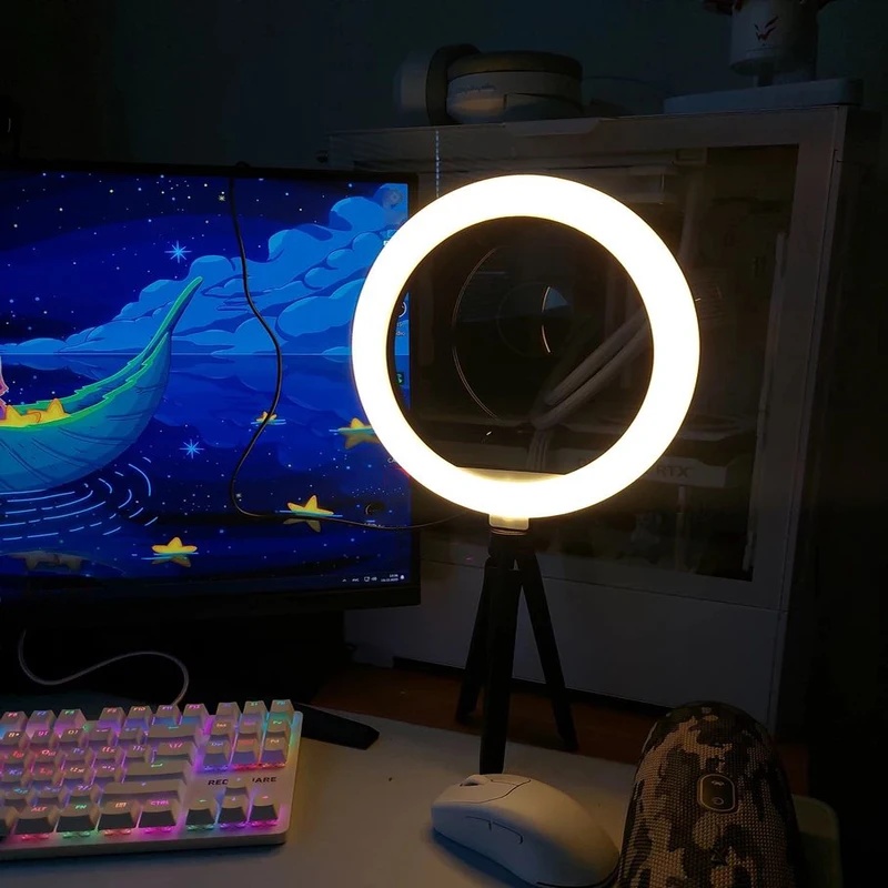 Desiontal 26cm Ring Light with - Photography Lighting Circle ulasan dan harga