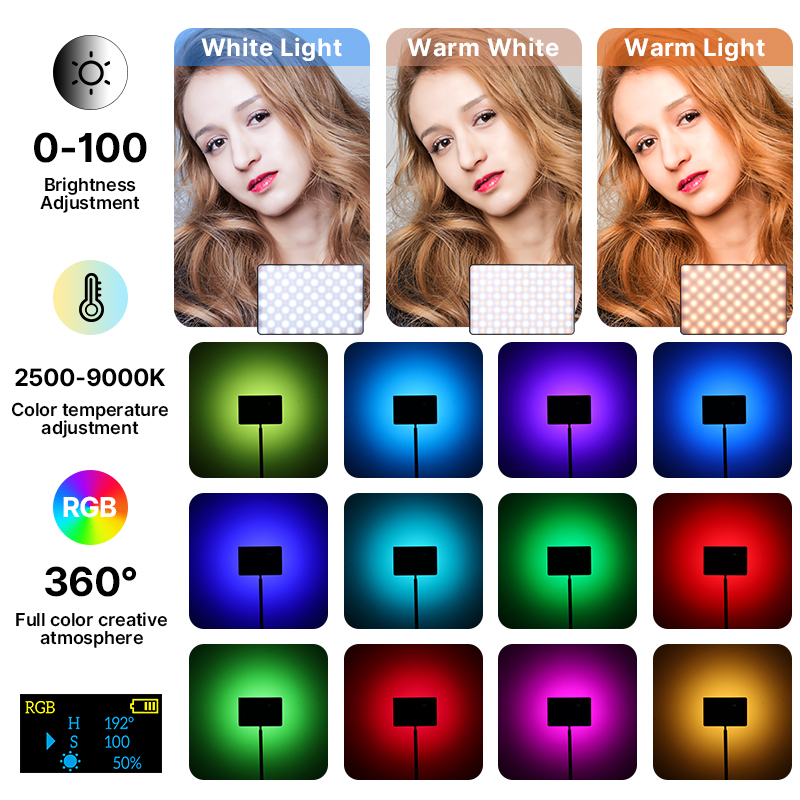 Ulanzi LT003 15W RGB Video Lig - Photography Lighting Board ulasan dan harga