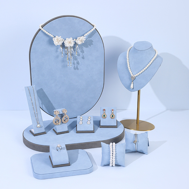 Light Blue Microfiber Jewelry  - Photography Lighting Set ulasan dan harga