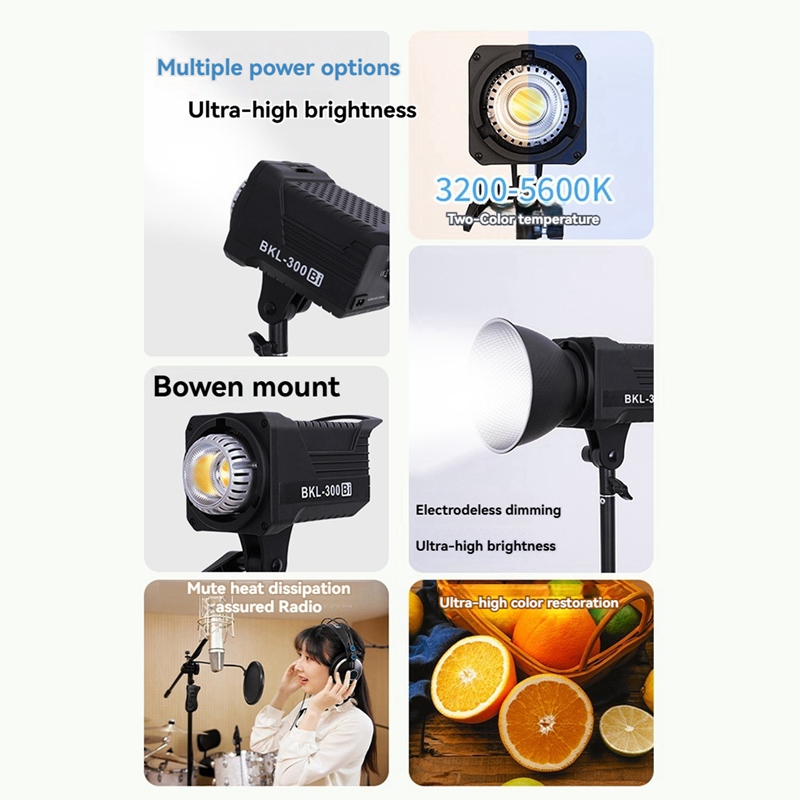 300W Bi LED Video Light, Conti - Photography Lighting System ulasan dan harga