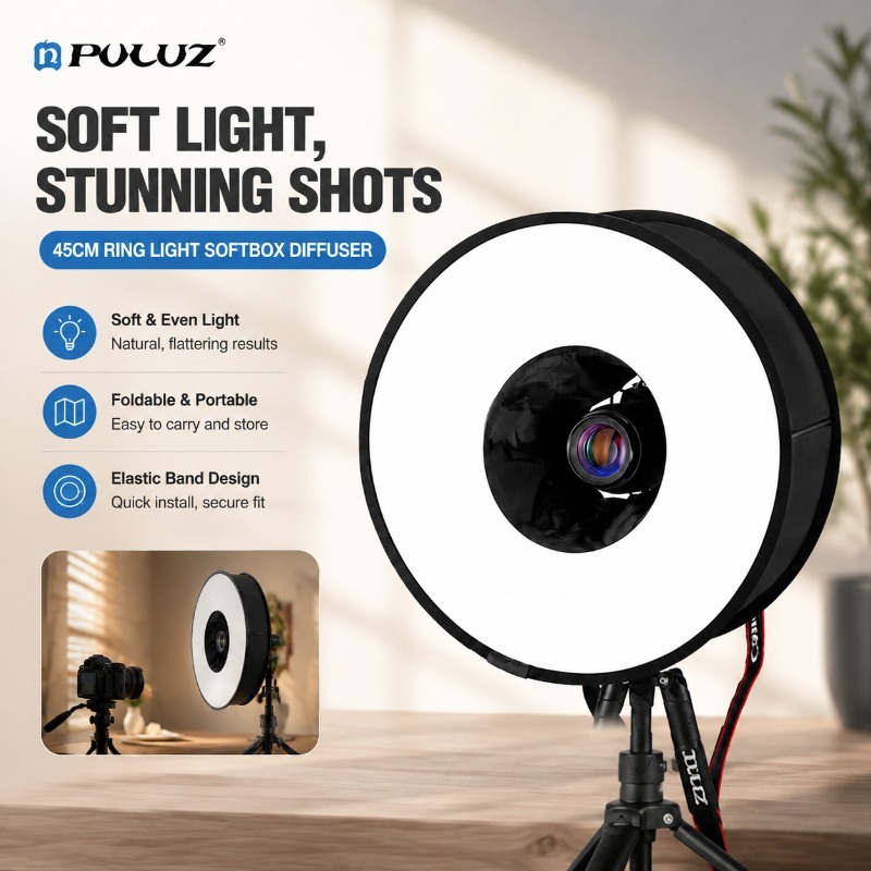 Foldable 45cm Ring‑flash Soft‑ - Photography Types Of Lighting ulasan dan harga