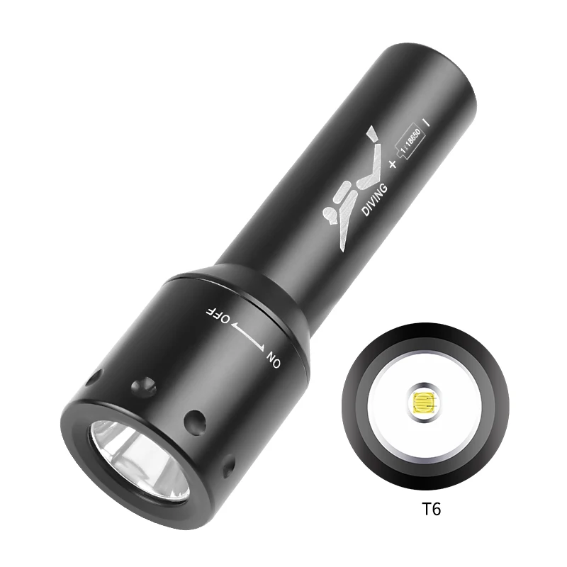 New T6 LED Diving Torch Long-R - Lighting In Photography ulasan dan harga