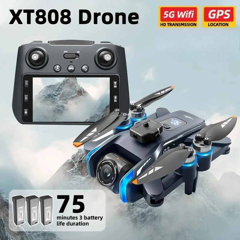 Original XT808 Pro MAX Drone 4 - Photography Lighting System ulasan dan harga