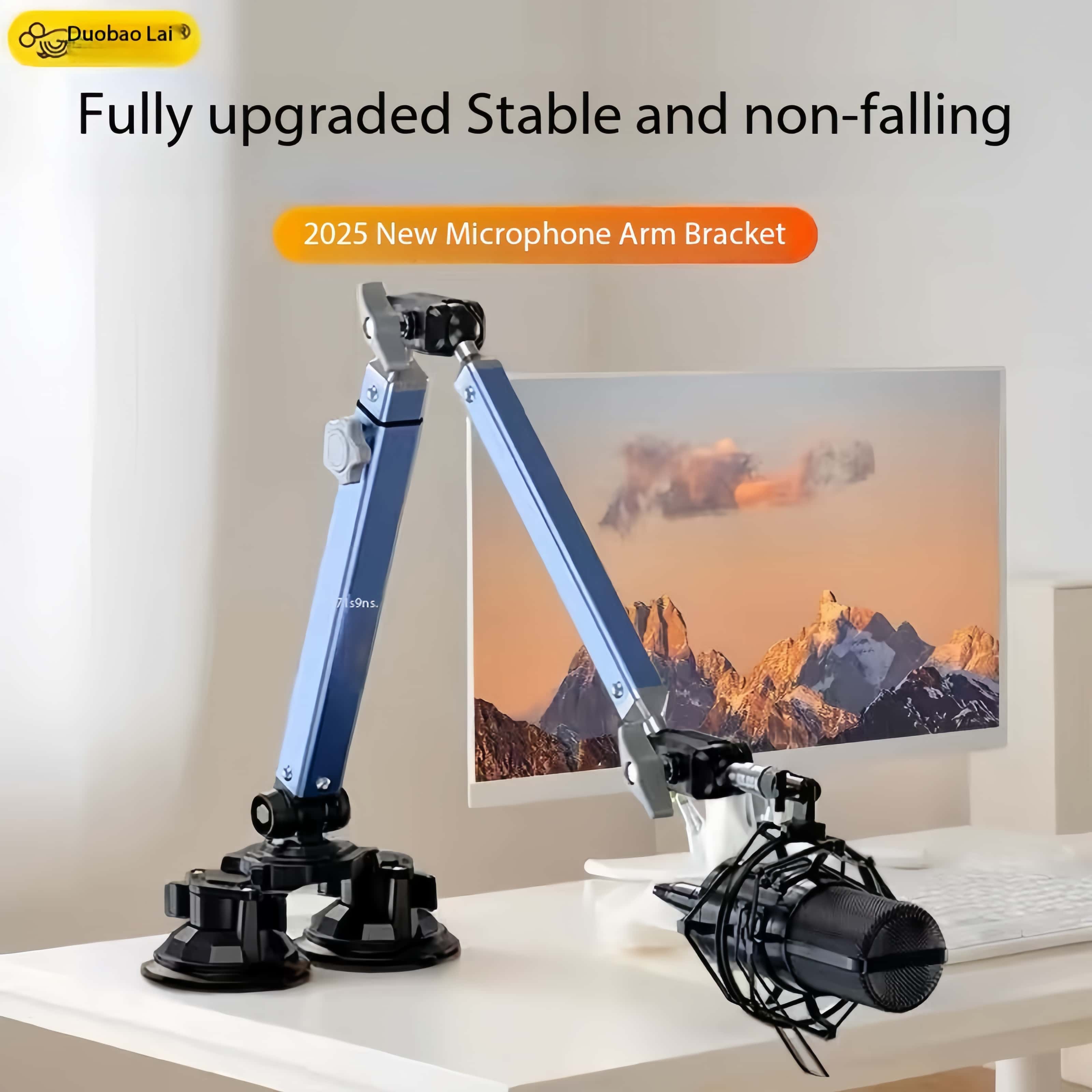 Professional Dual Suction Cup  - Boom Arm Stand ulasan dan harga